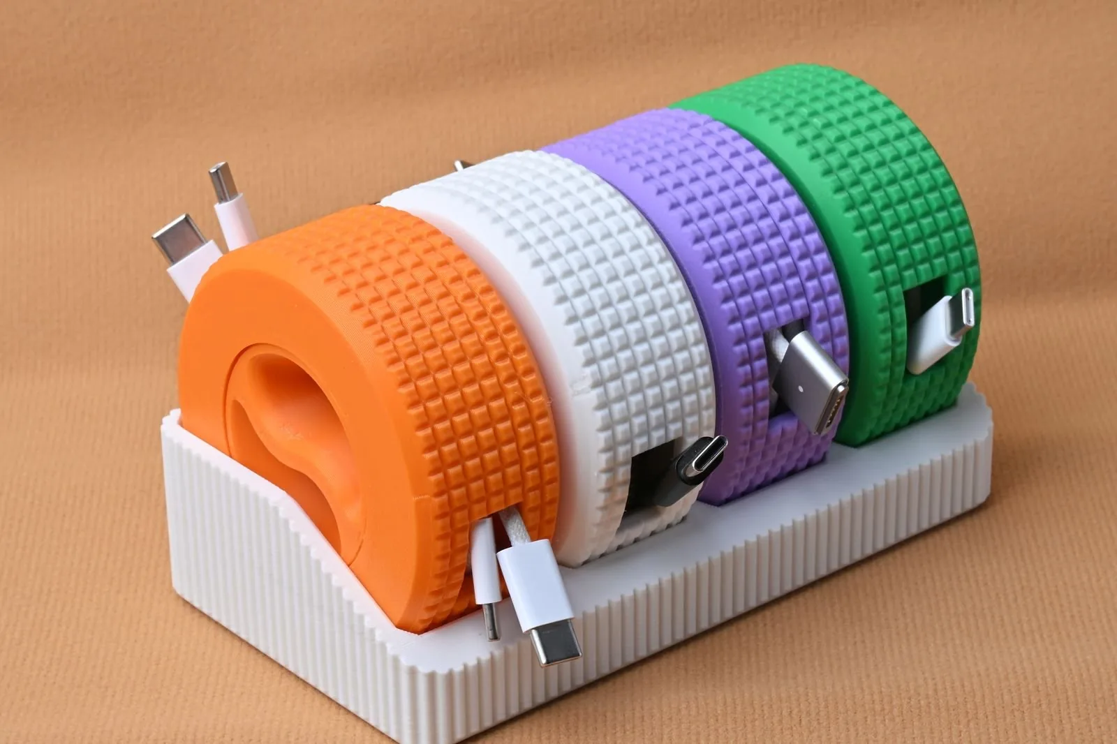 Organizador de cables en carrete impreso en 3D, foto 6