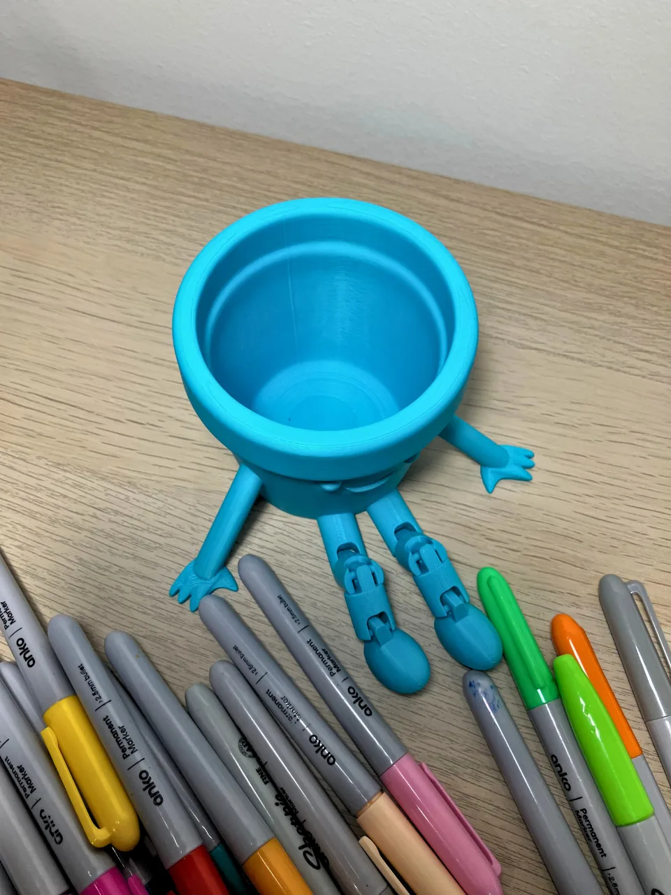 Porta-Lápis com Perninhas impresso em 3D, foto 4