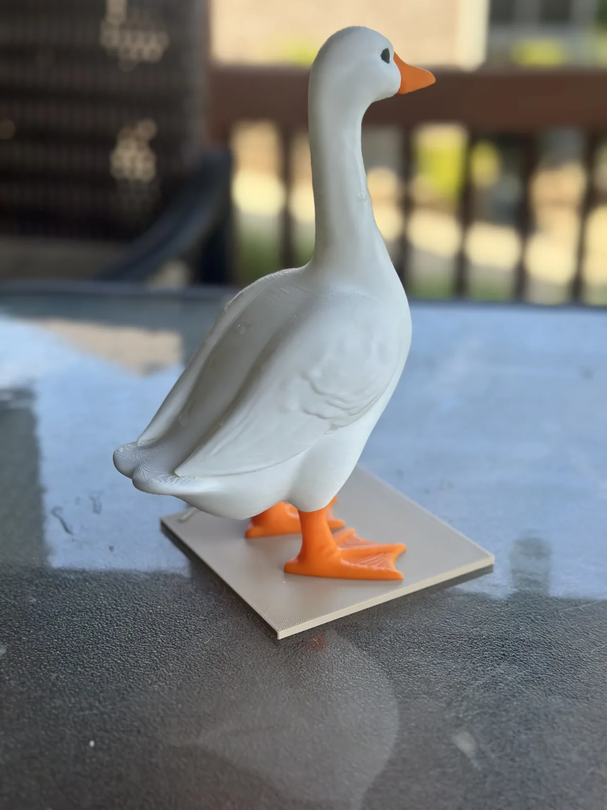 Ganso decorativo de escritorio impreso en 3D, foto 3