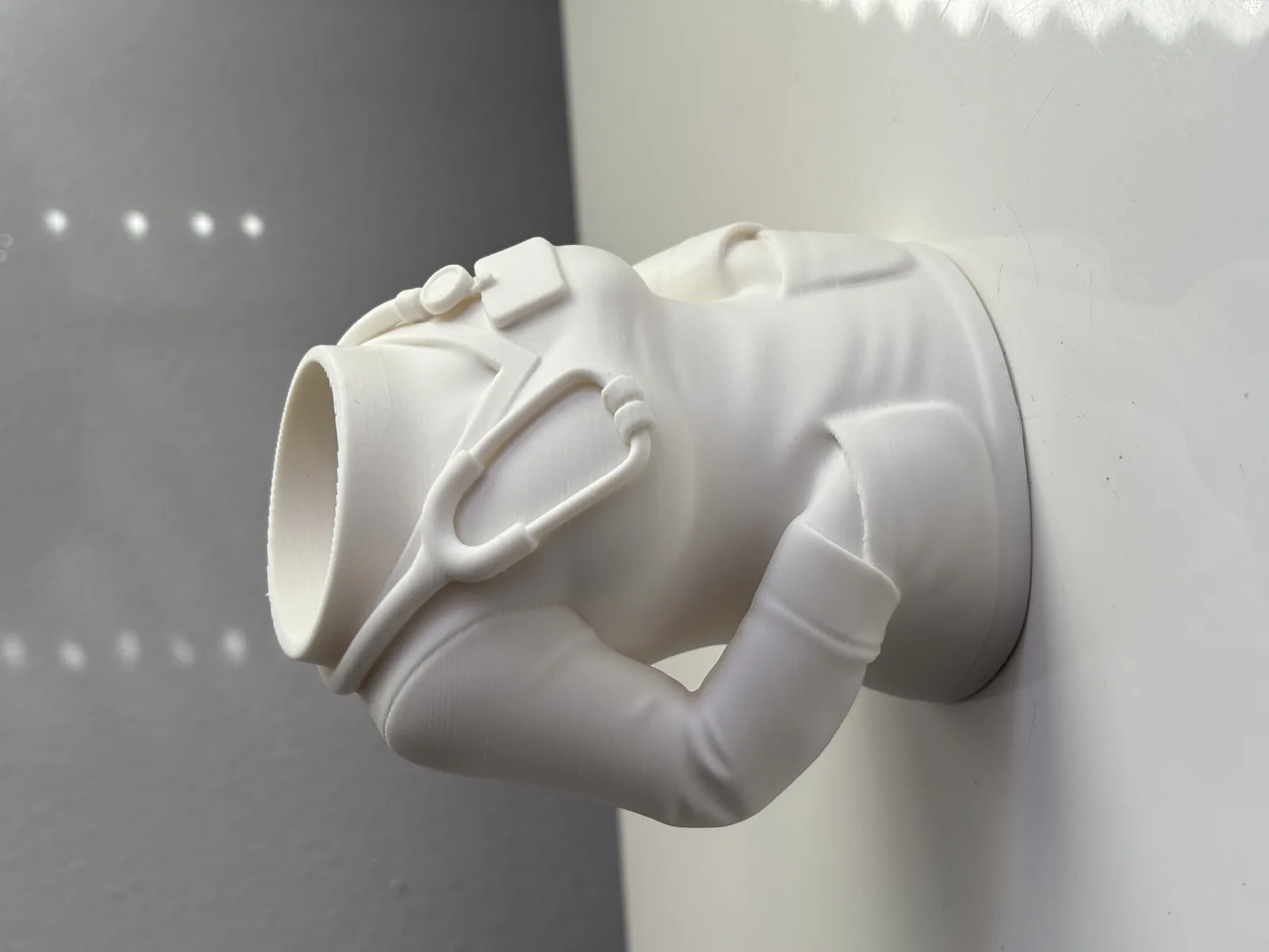 Porta-Lápis Jaleco de Médico impresso em 3D, foto 3