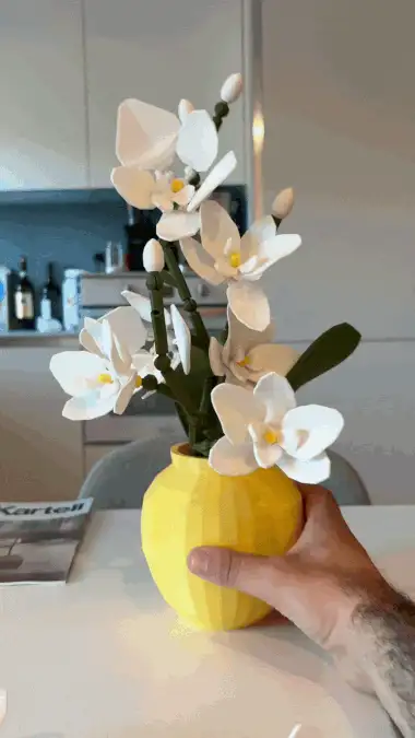 Orquídea Artificial Articulada impresso em 3D, foto 5