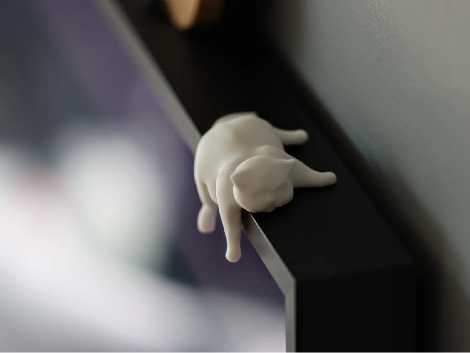 Gato Dorminhoco para Monitor impresso em 3D, foto 4
