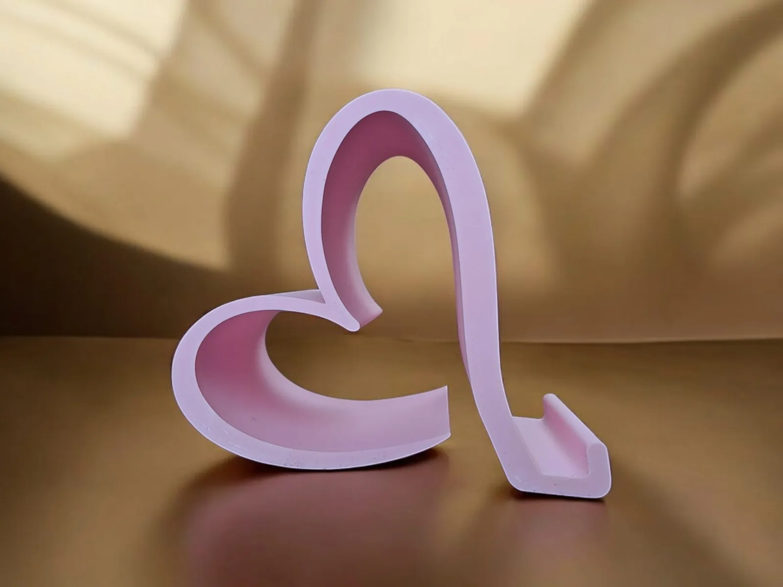 Soporte de celular corazón impreso en 3D, foto 2
