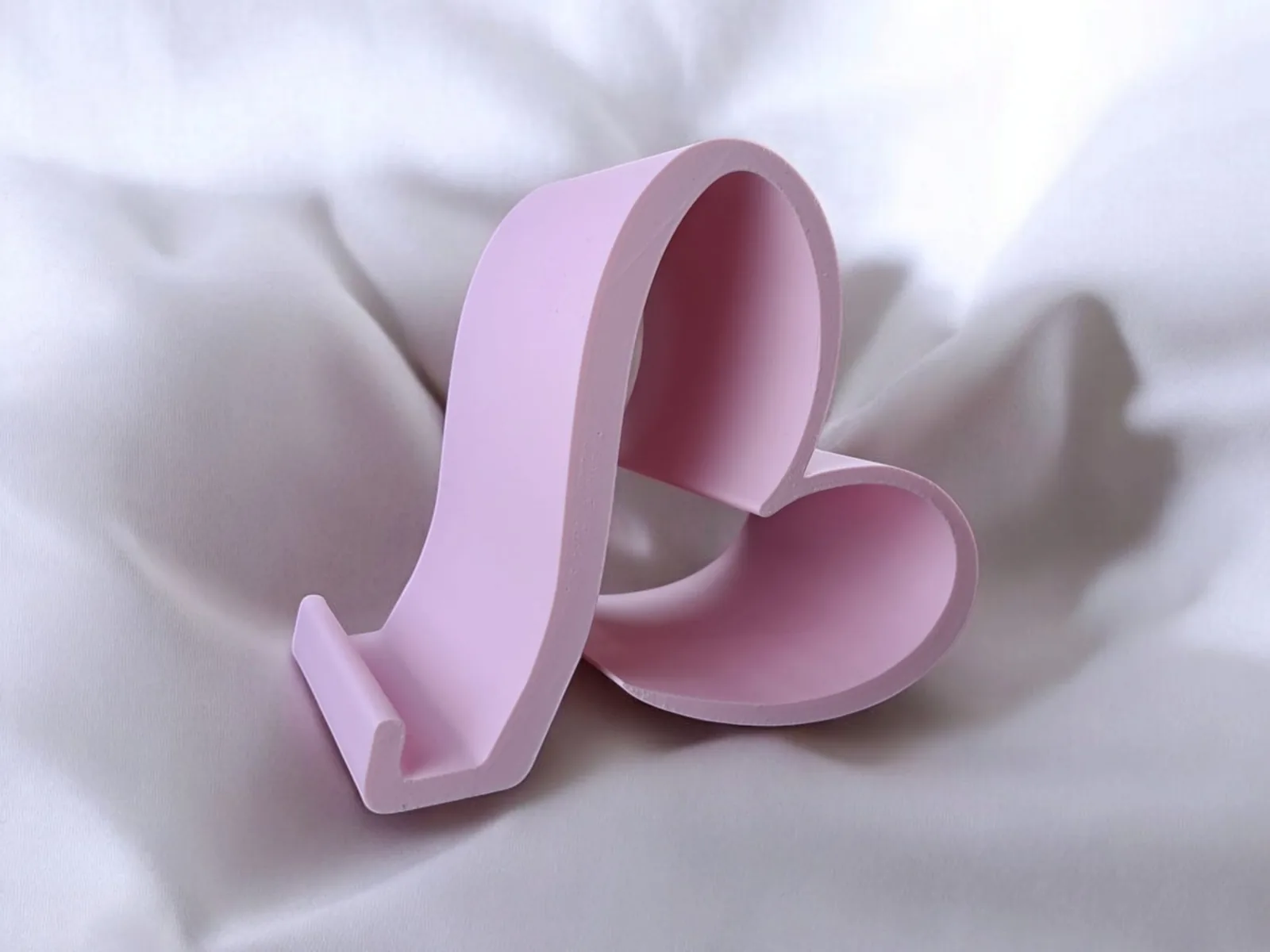 Soporte de celular corazón impreso en 3D, foto 3