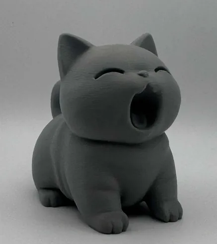 Gato bocejando decorativo impresso em 3D, foto 4