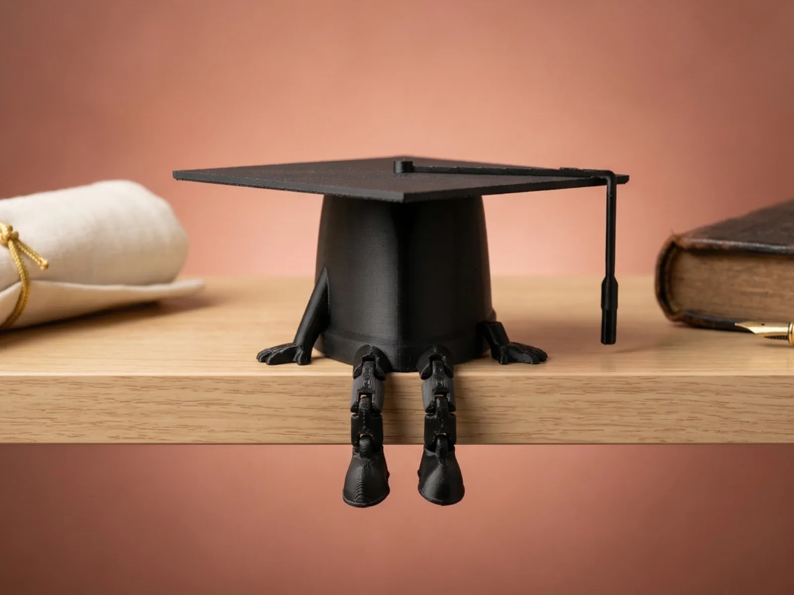 Capelo com perninhas para formatura