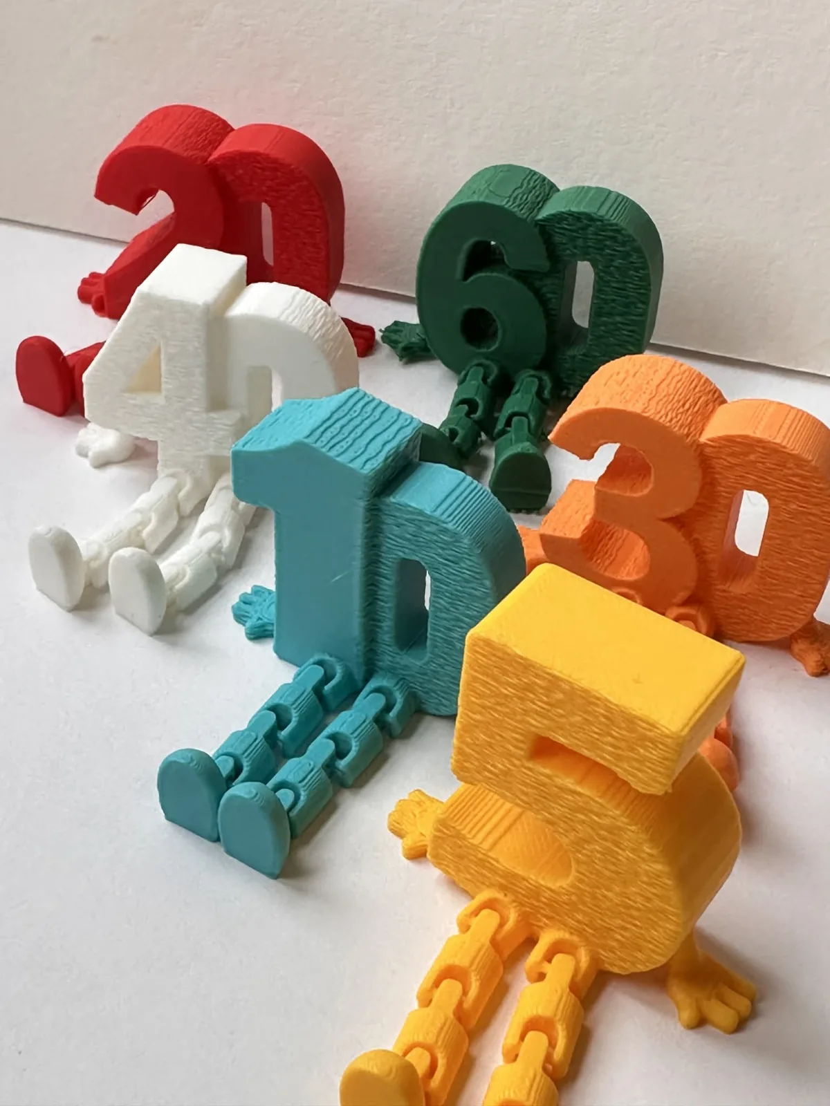 3D printed Birthday Number with Little Legs, photo 3