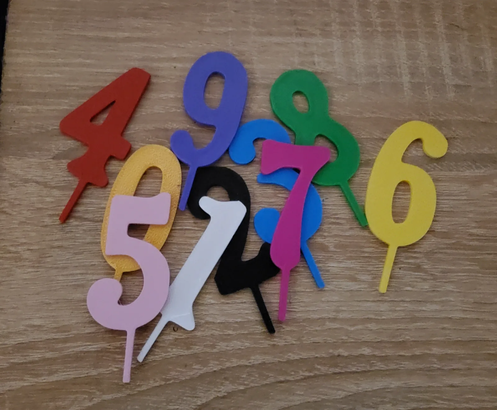 Números Decorados para Bolo impresso em 3D, foto 3