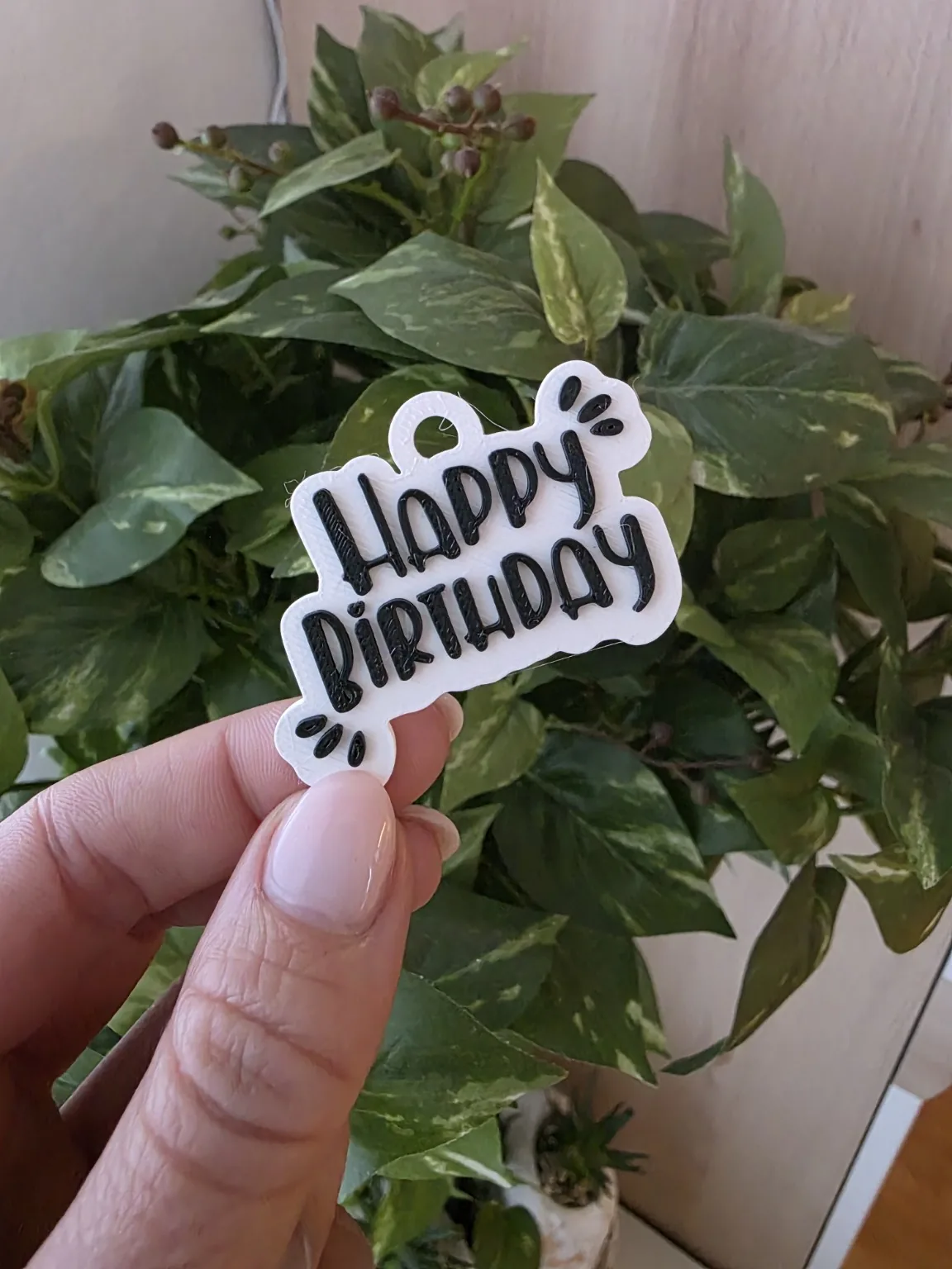 3D printed Happy Birthday Gift Tag, photo 3