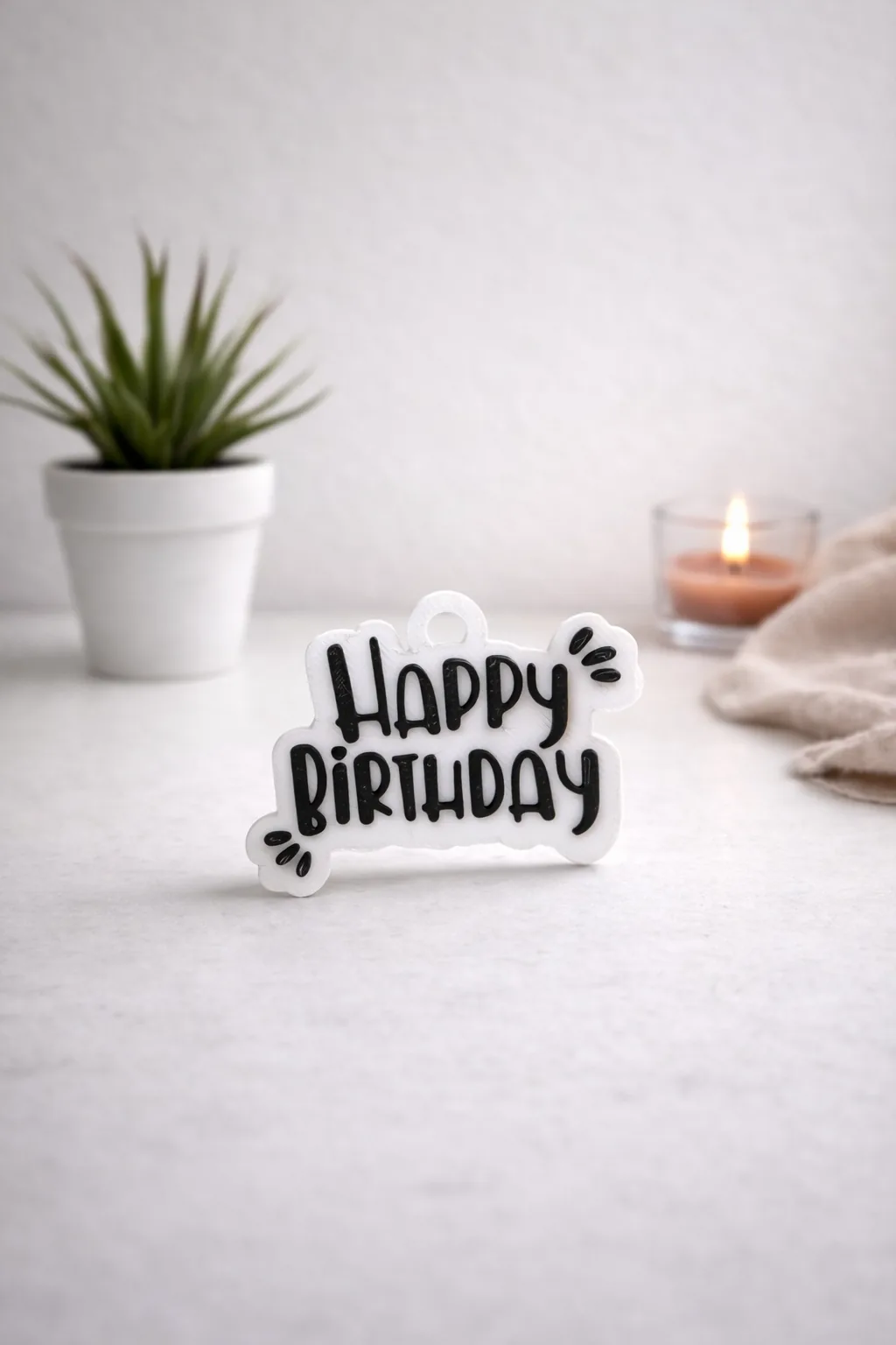 3D printed Happy Birthday Gift Tag, photo 4