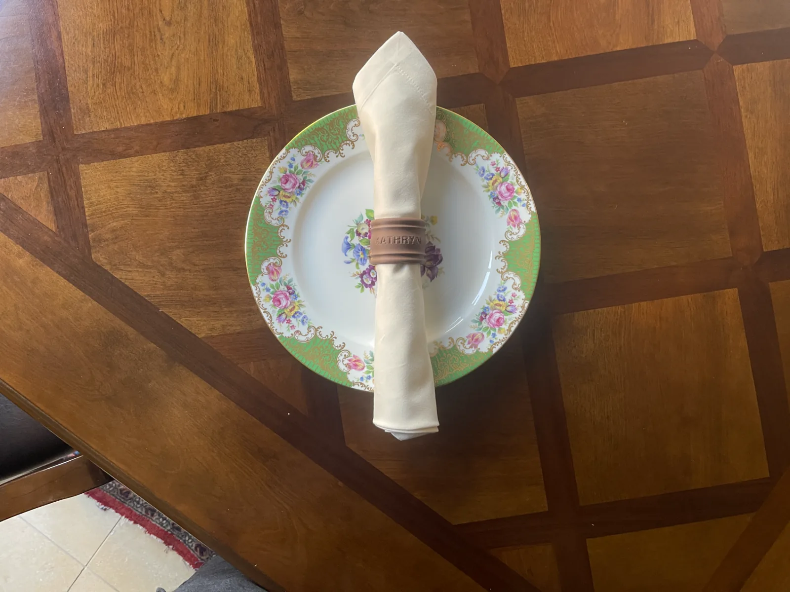 3D printed Name Napkin Rings, photo 3