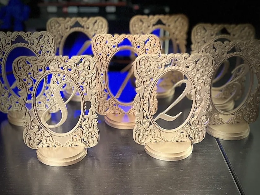 Números de Mesa para Casamento impresso em 3D, foto 4