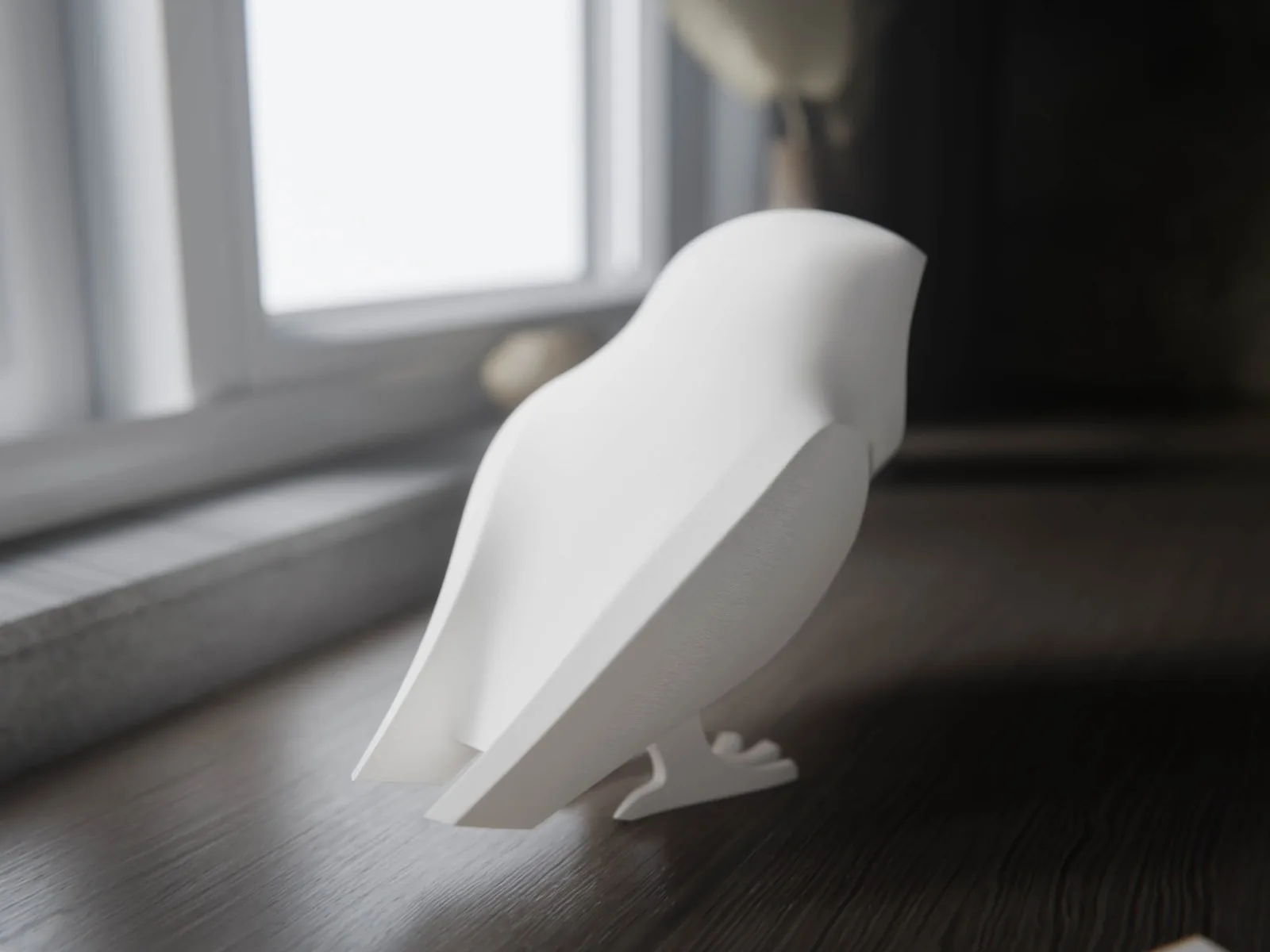 Lechuza minimalista impreso en 3D, foto 4
