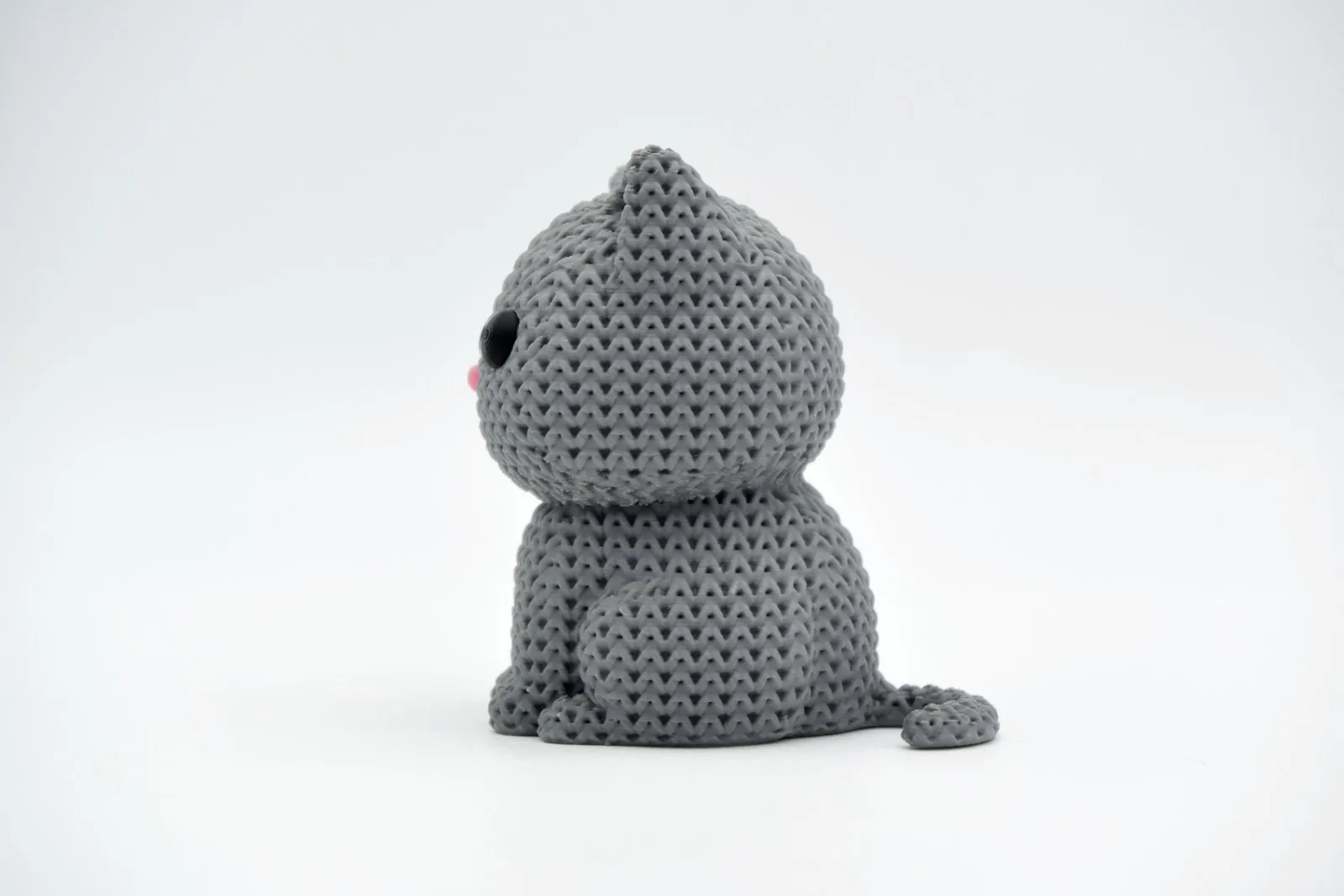 Gatito tejido impreso en 3D, foto 3