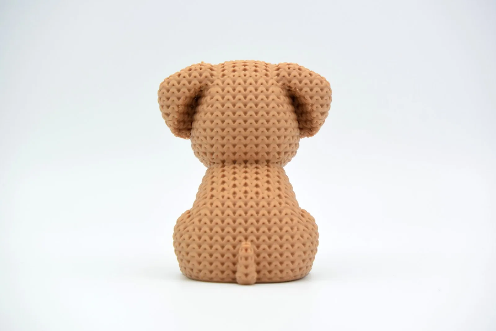 Perrito tejido impreso en 3D, foto 3