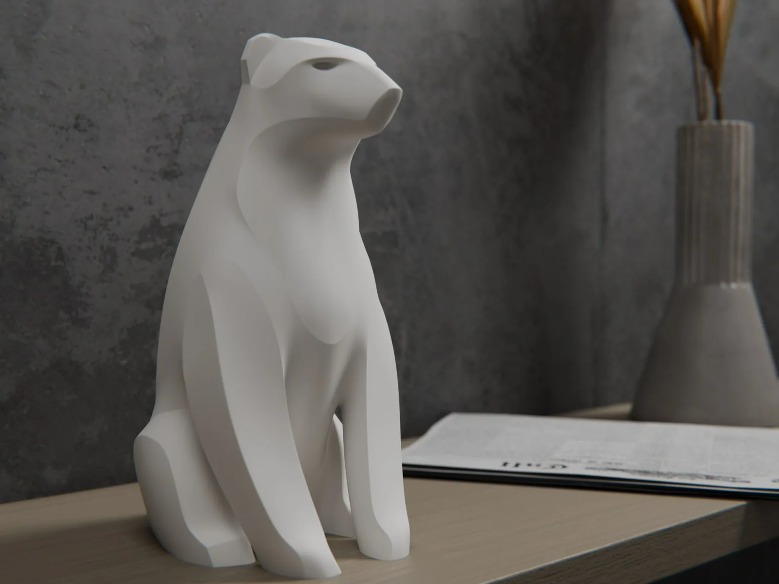 Oso polar escultura