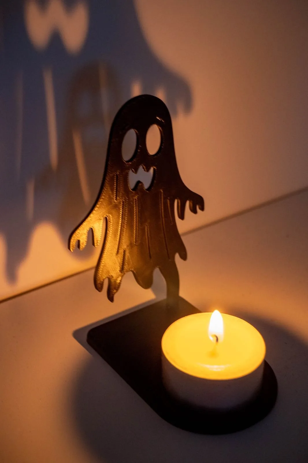 Portavelas fantasma de sombra impreso en 3D, foto 2