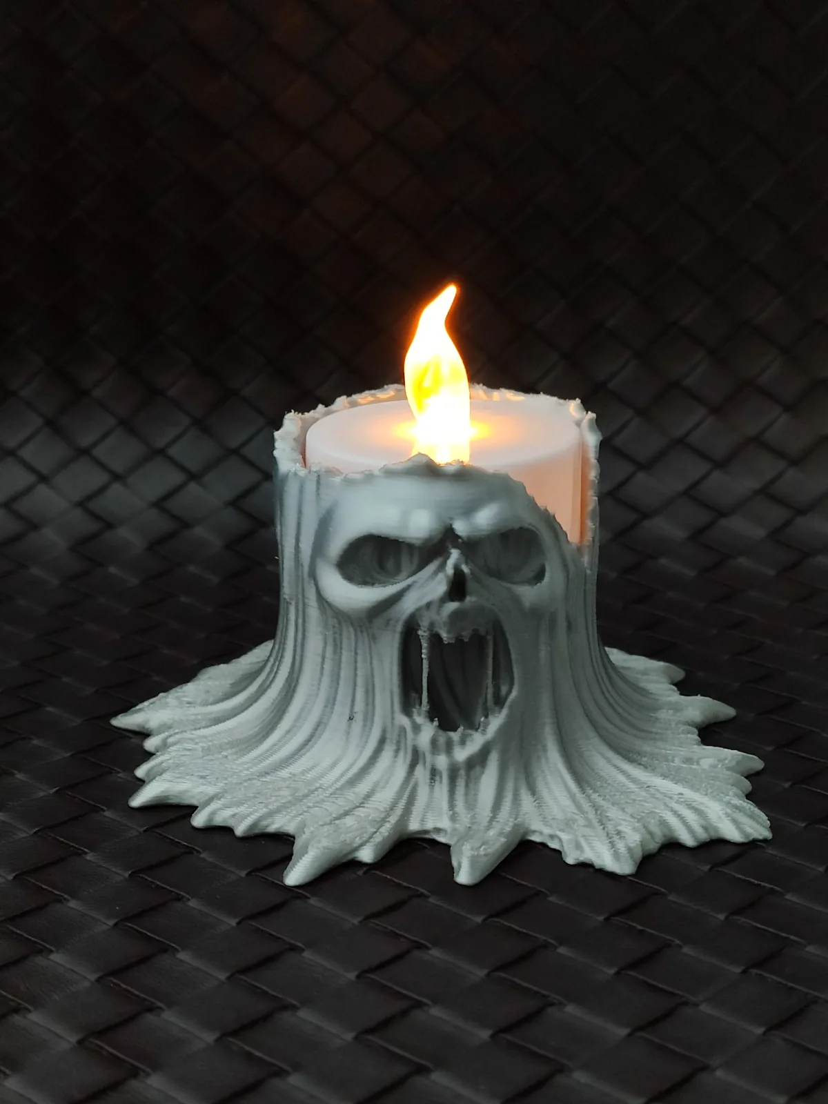 Kit com 5 porta-velas de Halloween impresso em 3D, foto 3