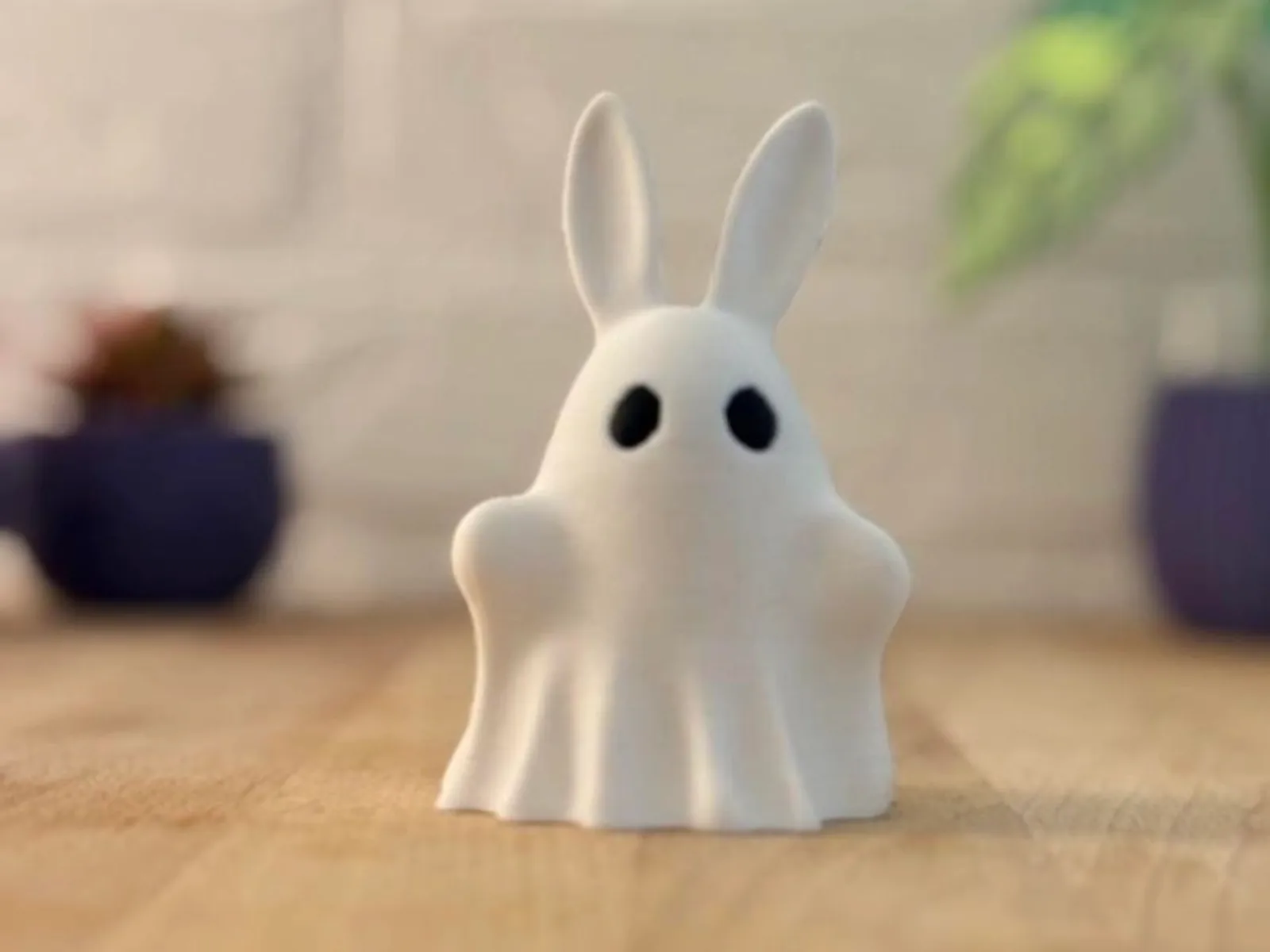 Conejito fantasma impreso en 3D