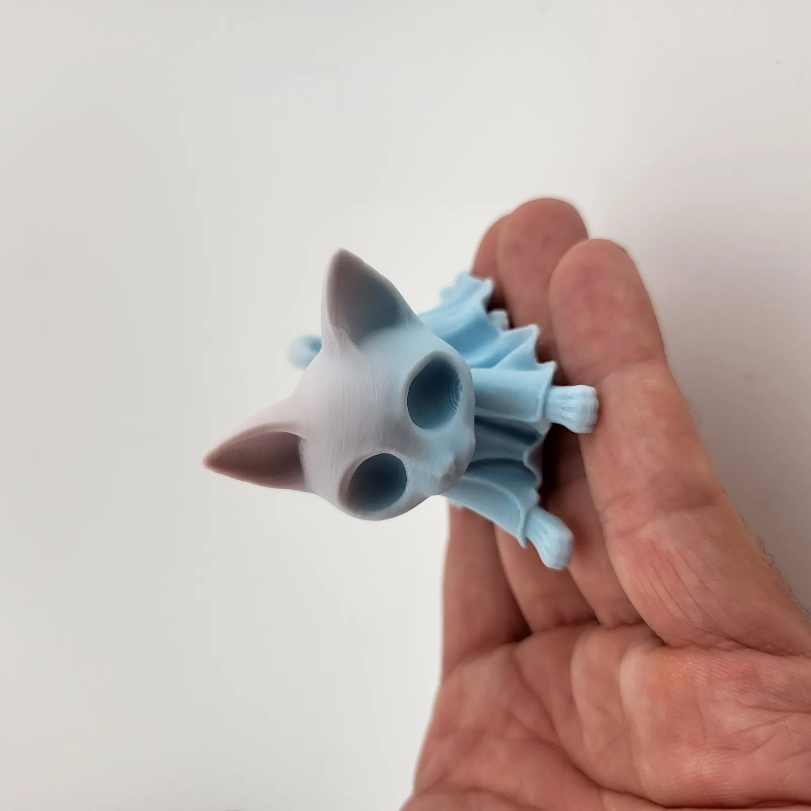 Gatito fantasma kawaii impreso en 3D, foto 4