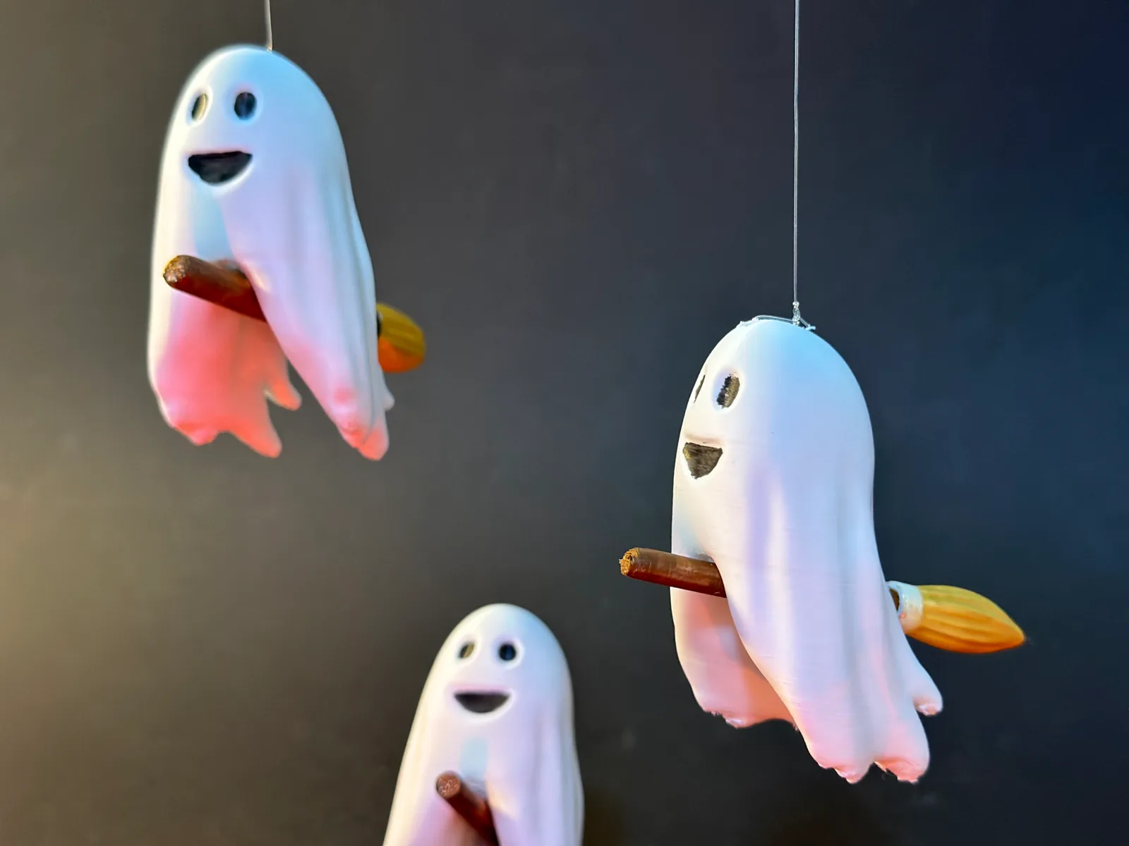 Fantasma en escoba impreso en 3D, foto 3