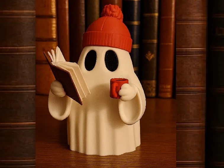 Fantasma lector con gorro impreso en 3D, foto 5