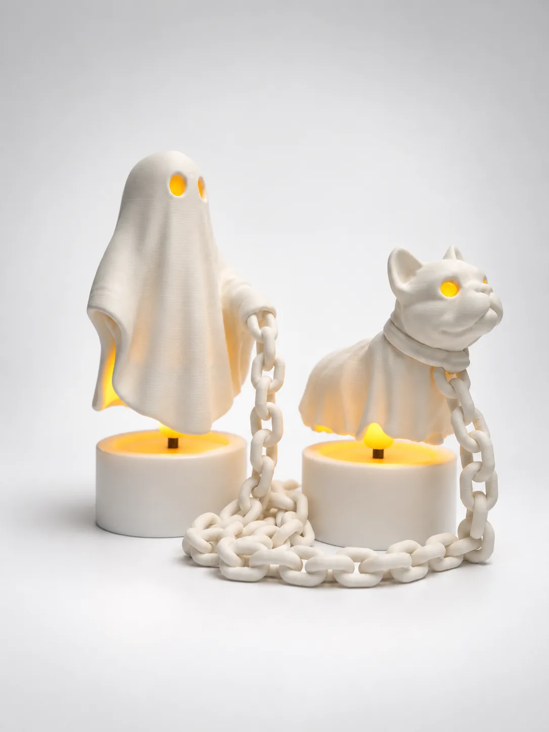 Perrito fantasma flotante impreso en 3D, foto 3