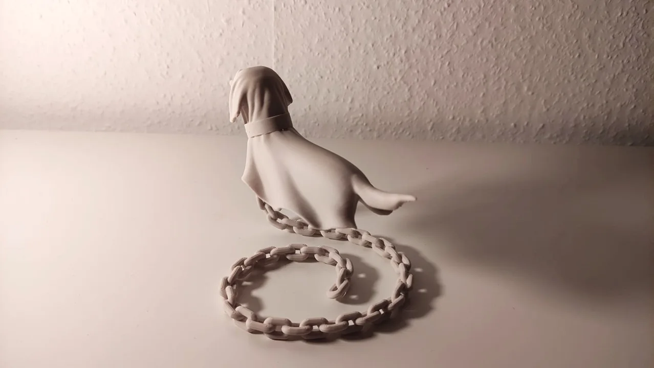 Salchicha fantasma flotante impreso en 3D, foto 3