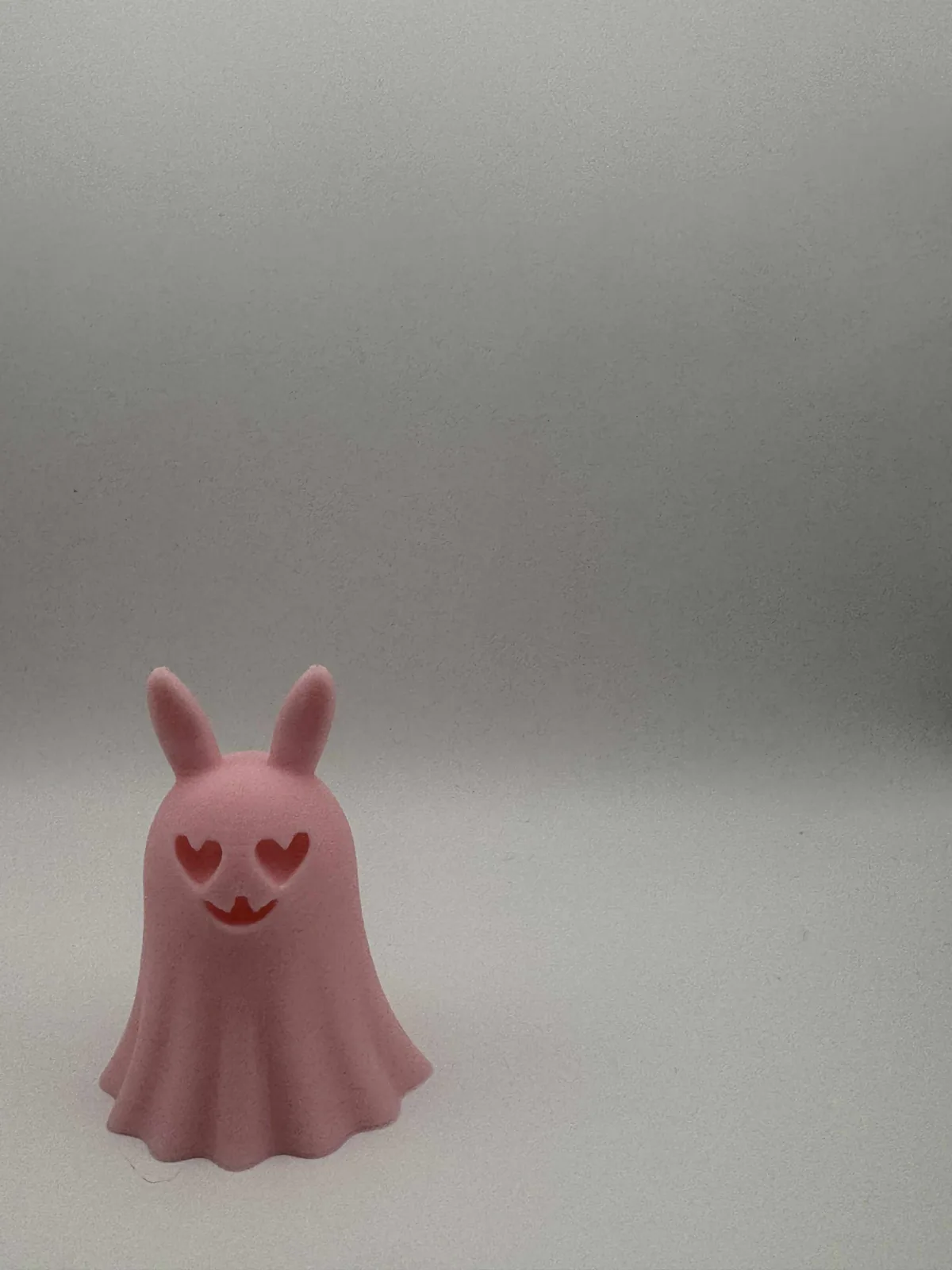 Conejito fantasma enamorado impreso en 3D, foto 4