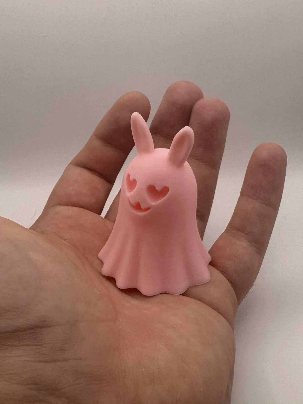 Conejito fantasma enamorado impreso en 3D, foto 6
