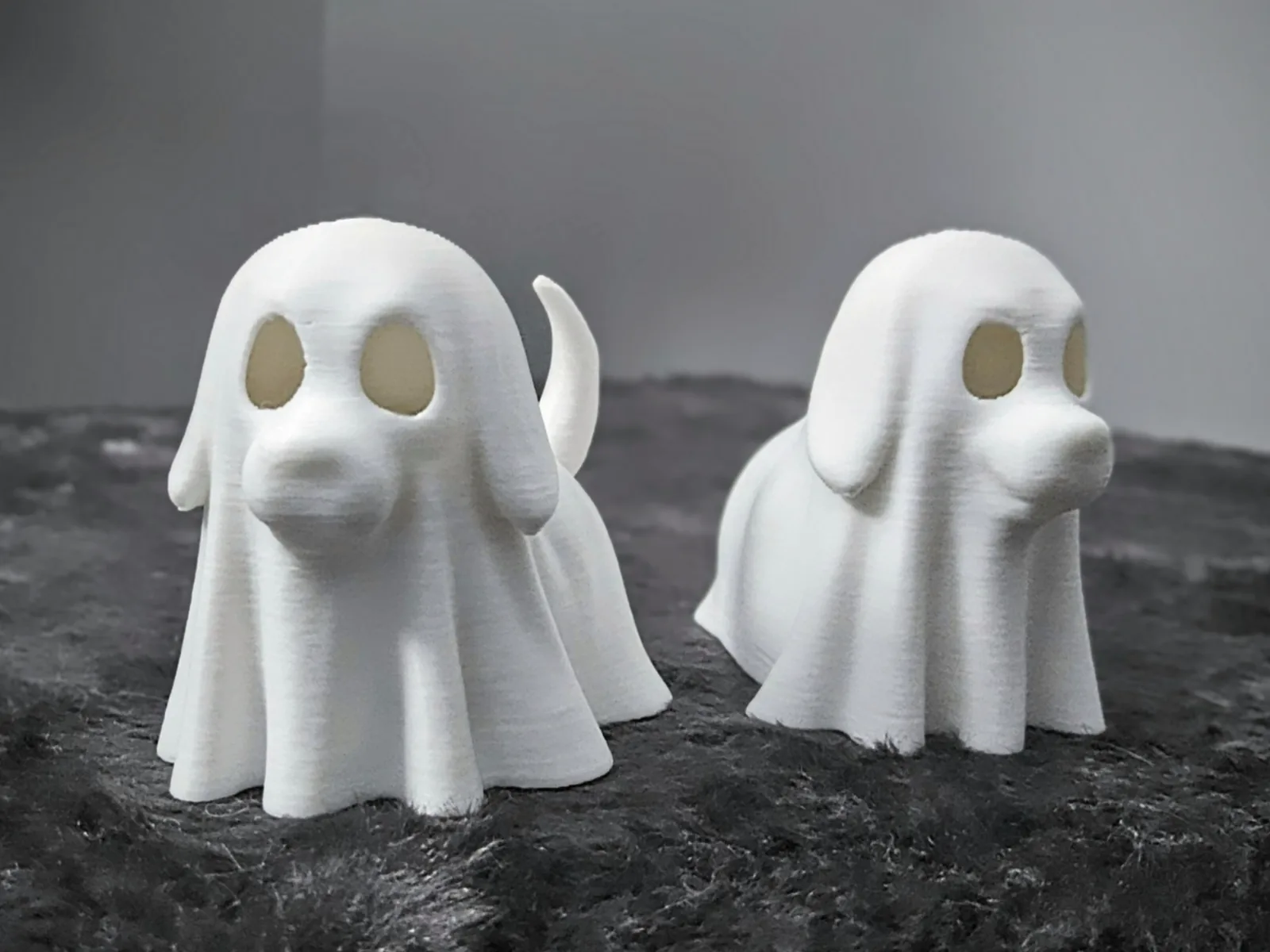 Perrito fantasma impreso en 3D
