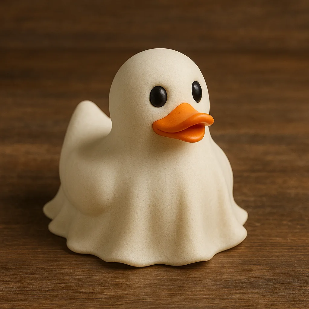 Patito fantasma impreso en 3D