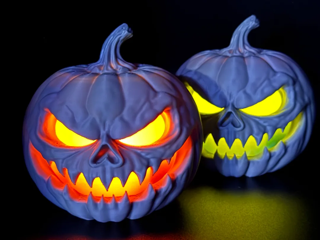 Calabaza siniestra impreso en 3D, foto 3