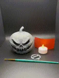 Calabaza siniestra impreso en 3D, foto 4