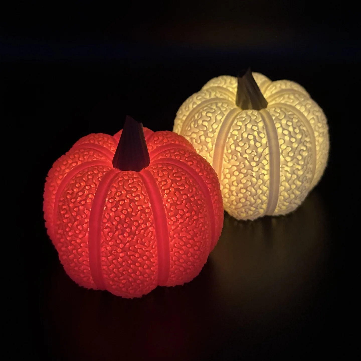 Calabaza gyroid impreso en 3D, foto 3