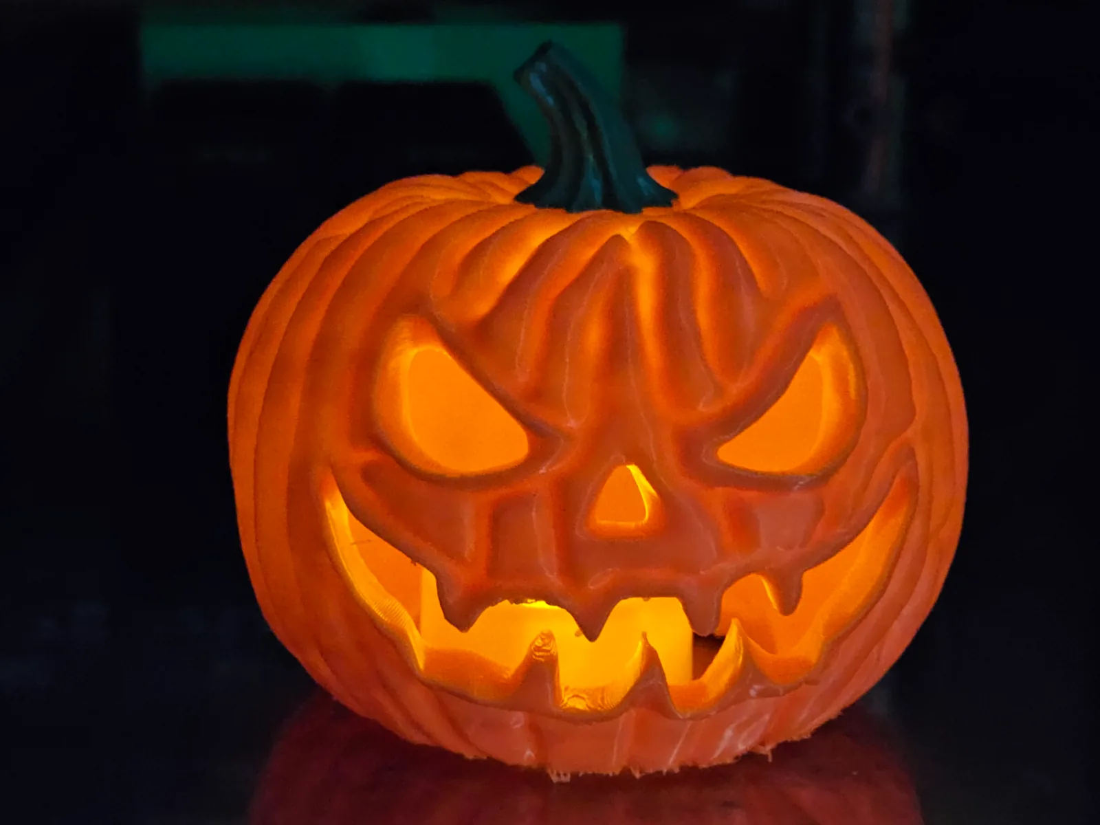 Calabaza de Halloween luminosa
