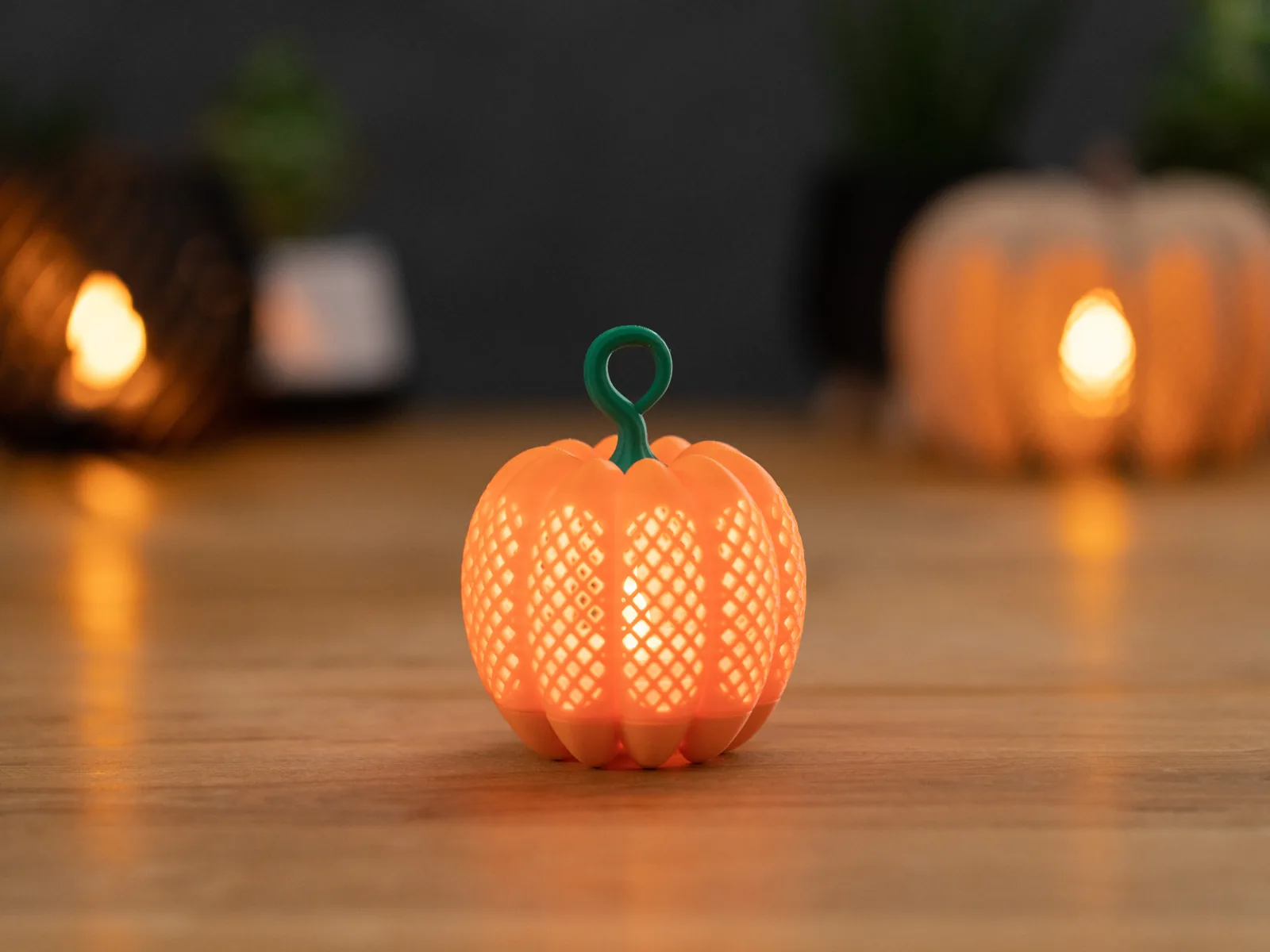 Farolito calabaza impreso en 3D, foto 2
