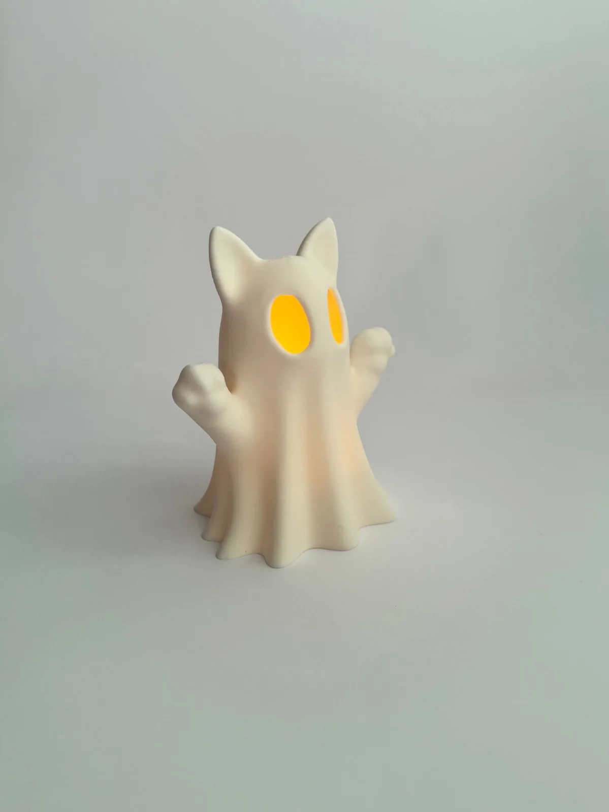 Lámpara gatito fantasma impreso en 3D, foto 3