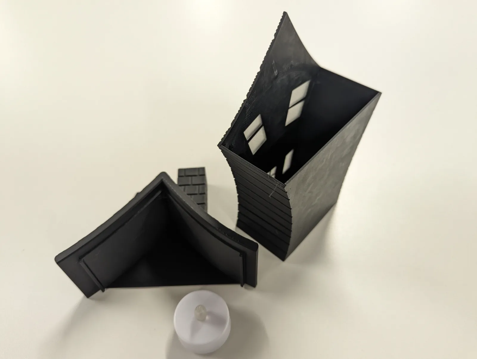 3D printed Haunted House for LED Tealight, photo 3