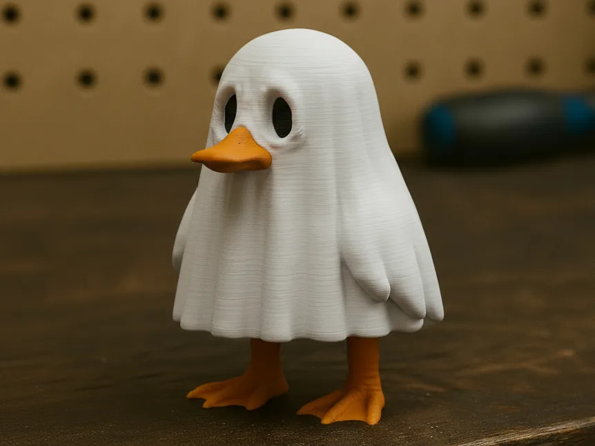 Pato fantasma con patitas