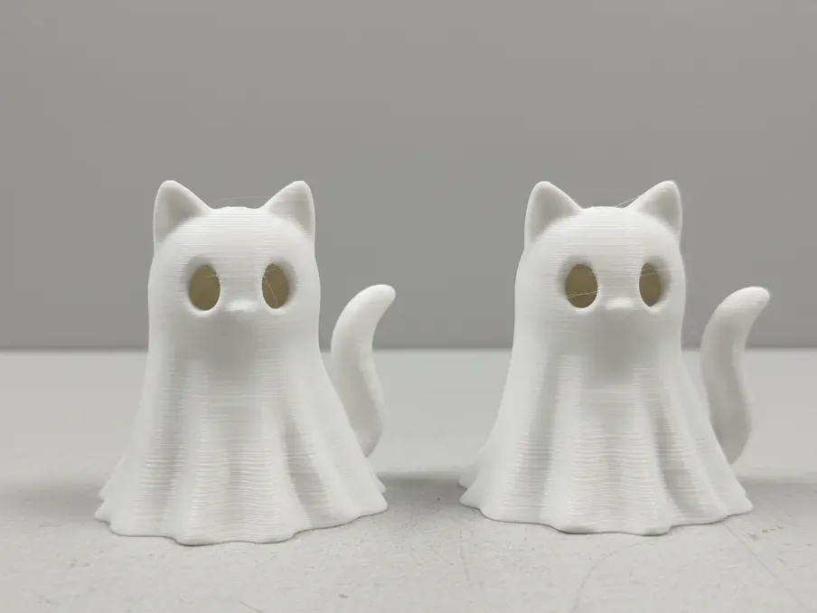 Gatito fantasma Boo impreso en 3D, foto 3