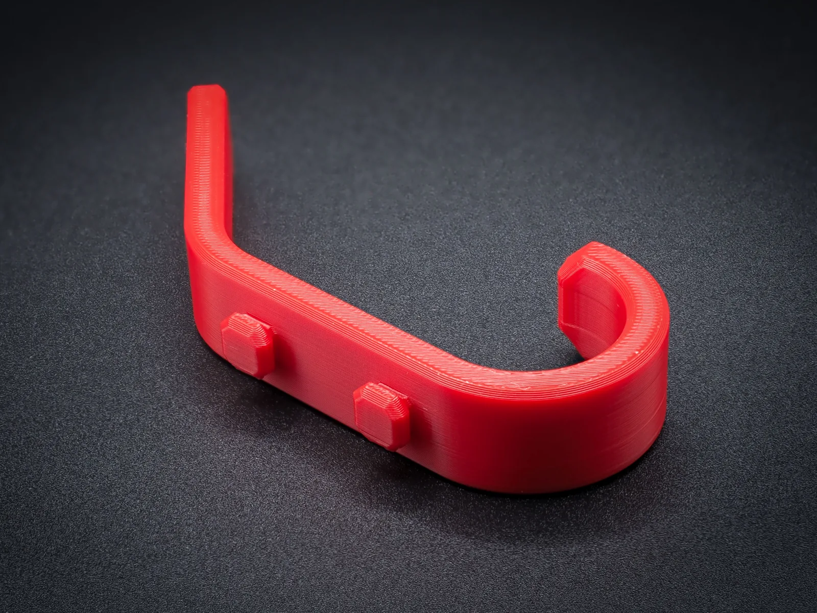 Gancho para estante metálico impreso en 3D, foto 3