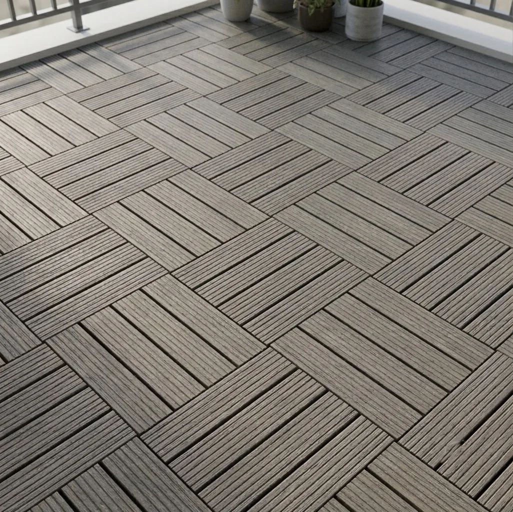 Piso modular tipo deck 22×22 cm impreso en 3D, foto 3