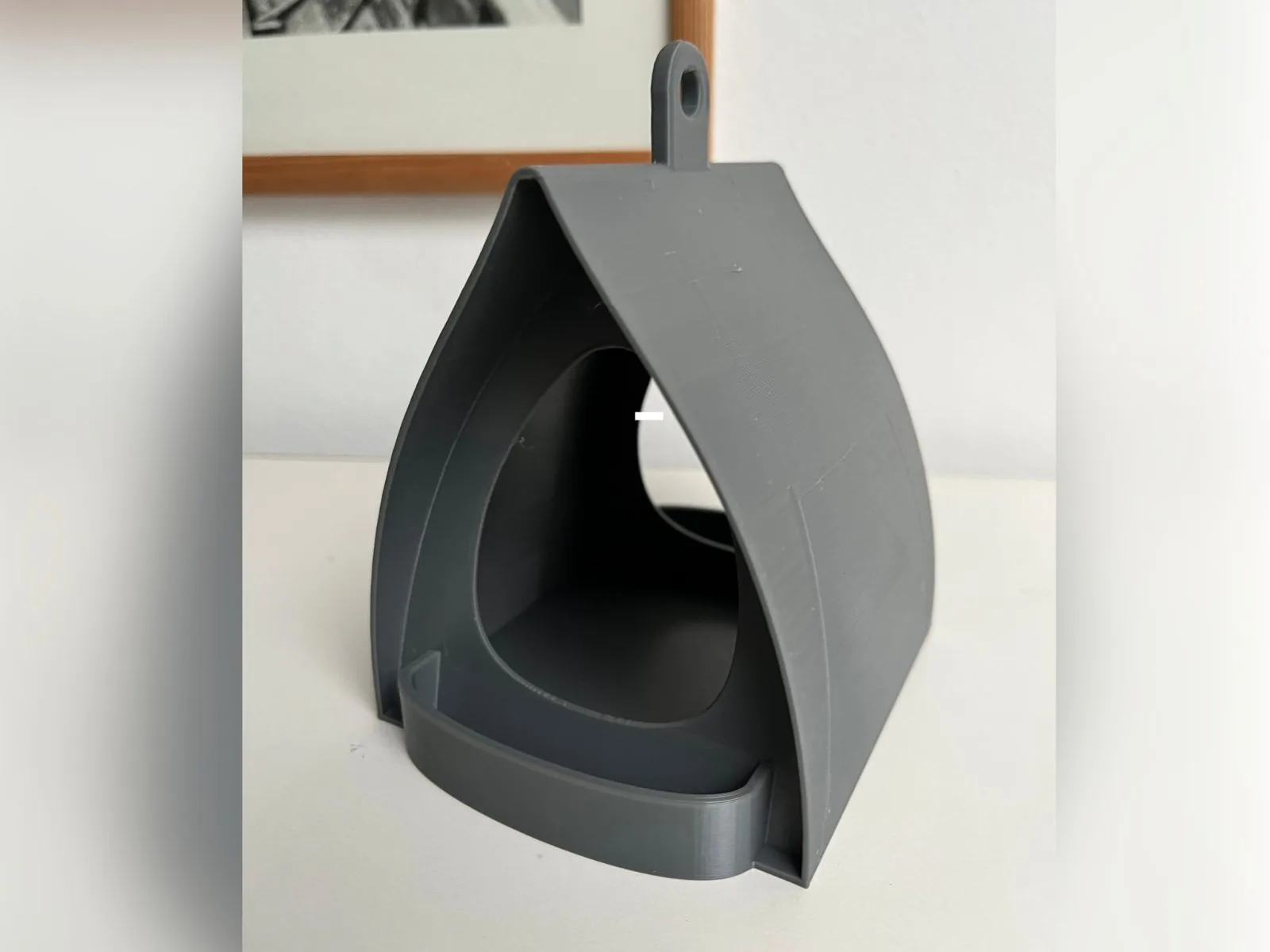 Comedero de pájaros colgante impreso en 3D