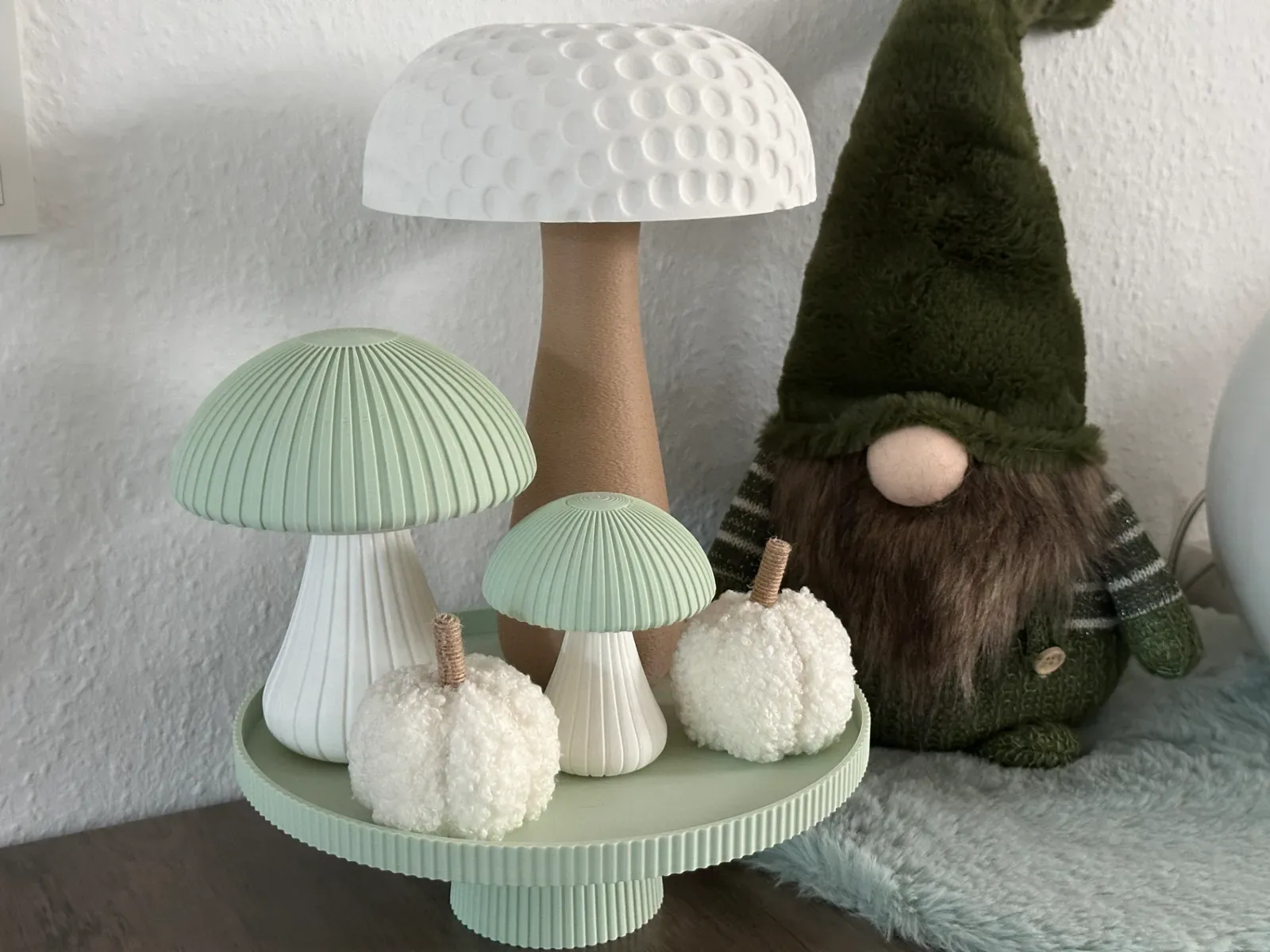 Hongos decorativos de otoño impreso en 3D, foto 4