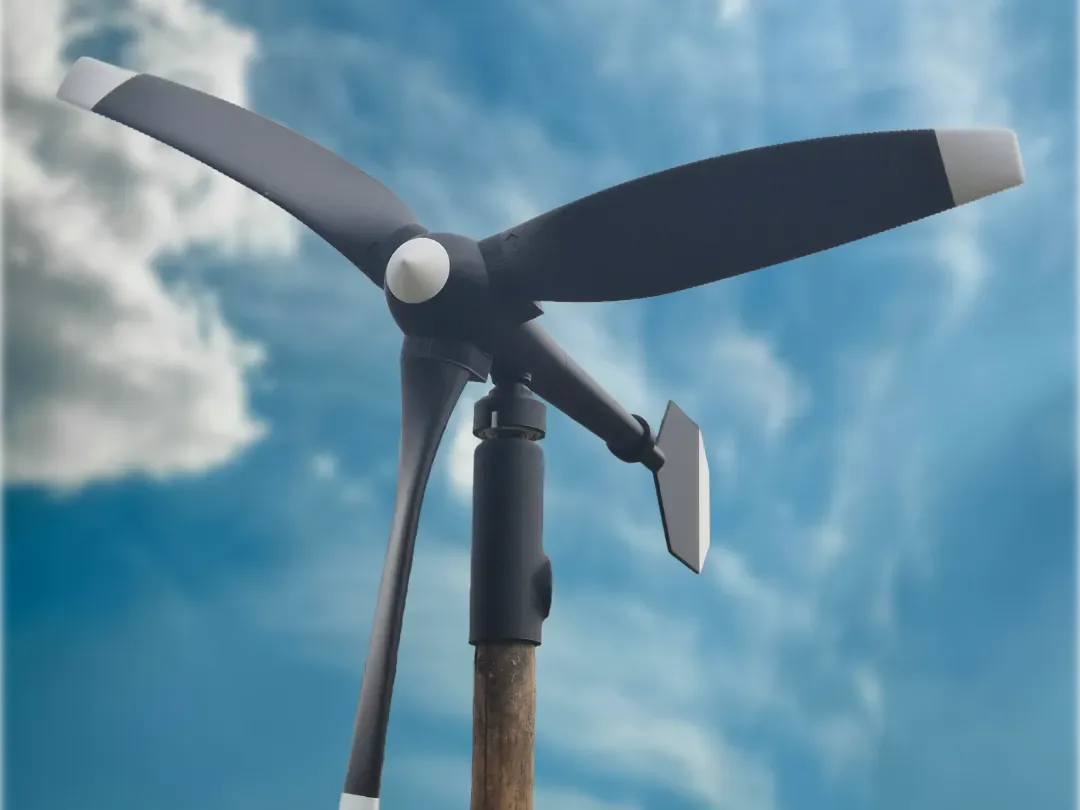 Mini aerogenerador de jardín
