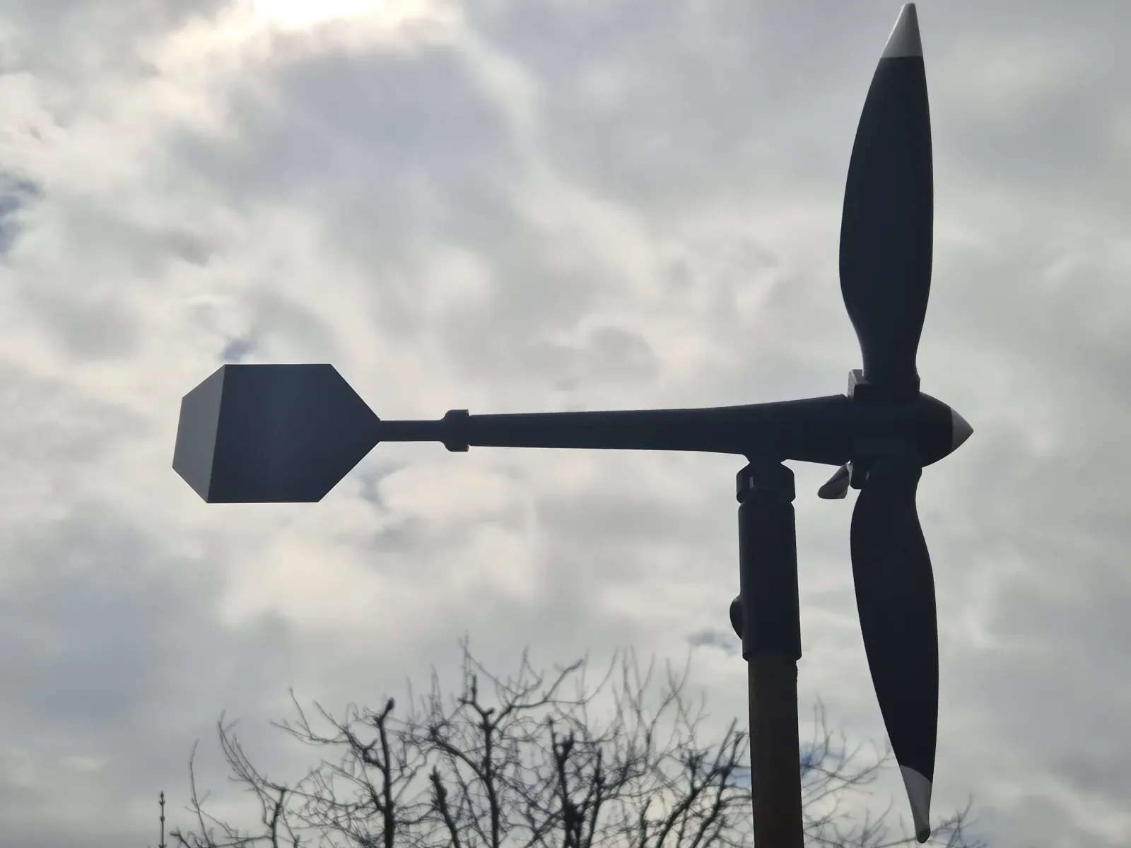 Mini aerogenerador de jardín impreso en 3D, foto 4