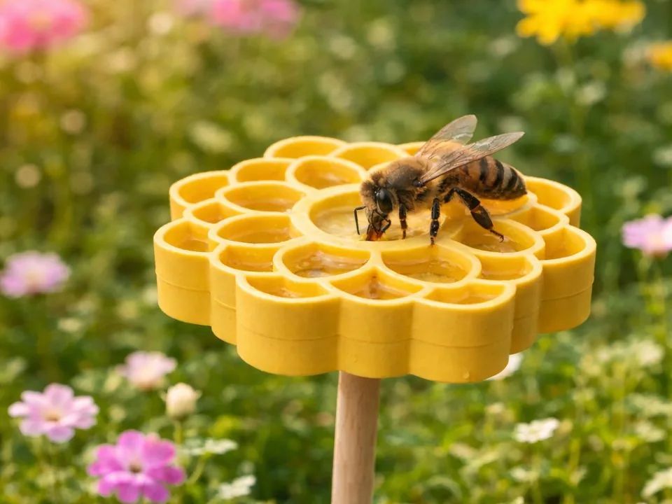 Bebedero para abejas e insectos