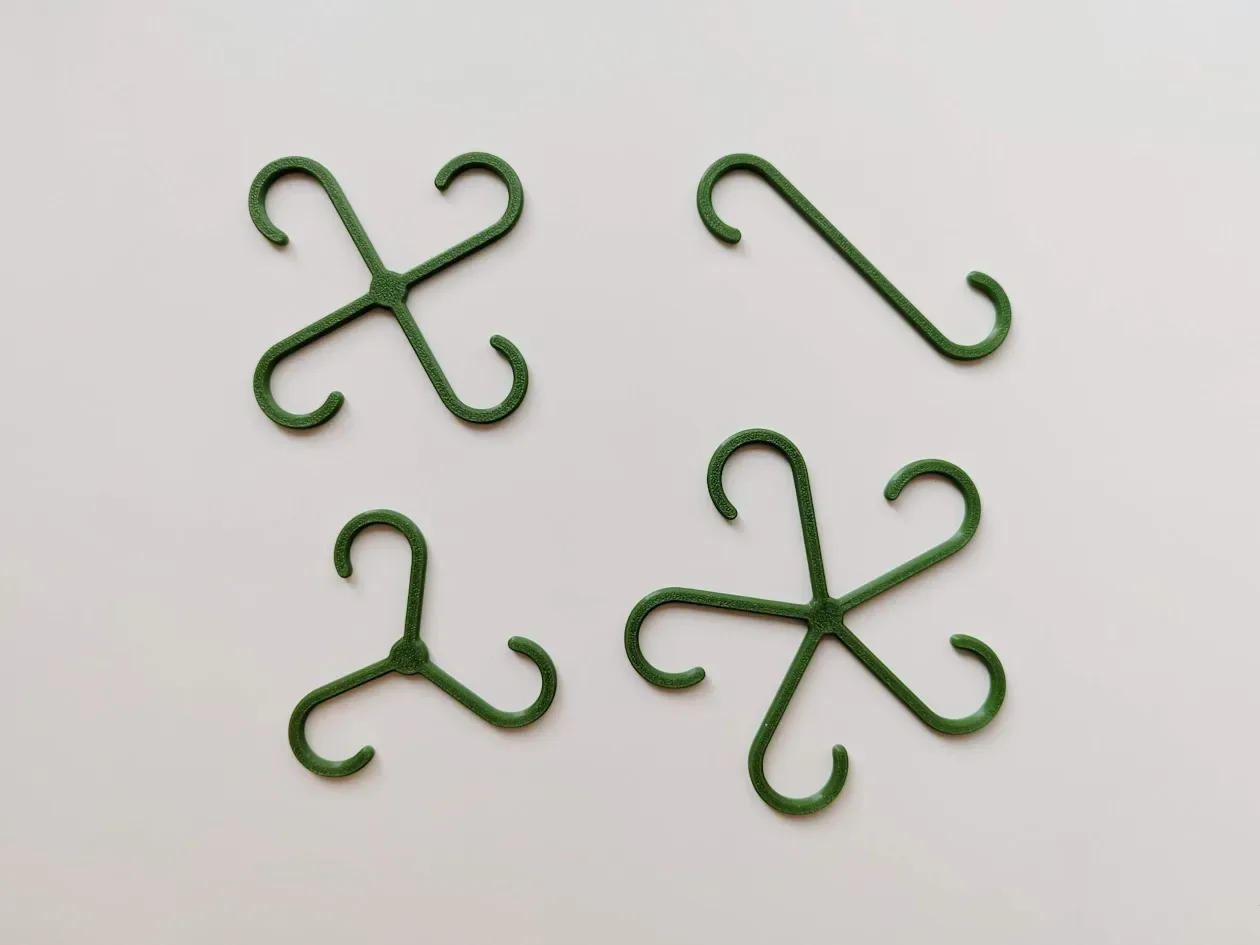 Ganchos de soporte para tallos impreso en 3D