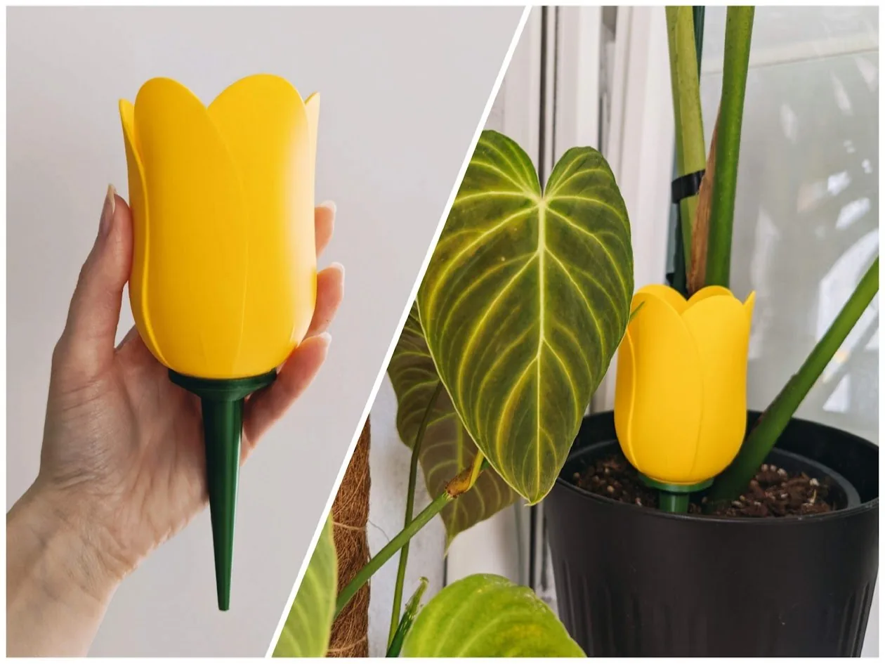 Tulipán de autorriego impreso en 3D, foto 4